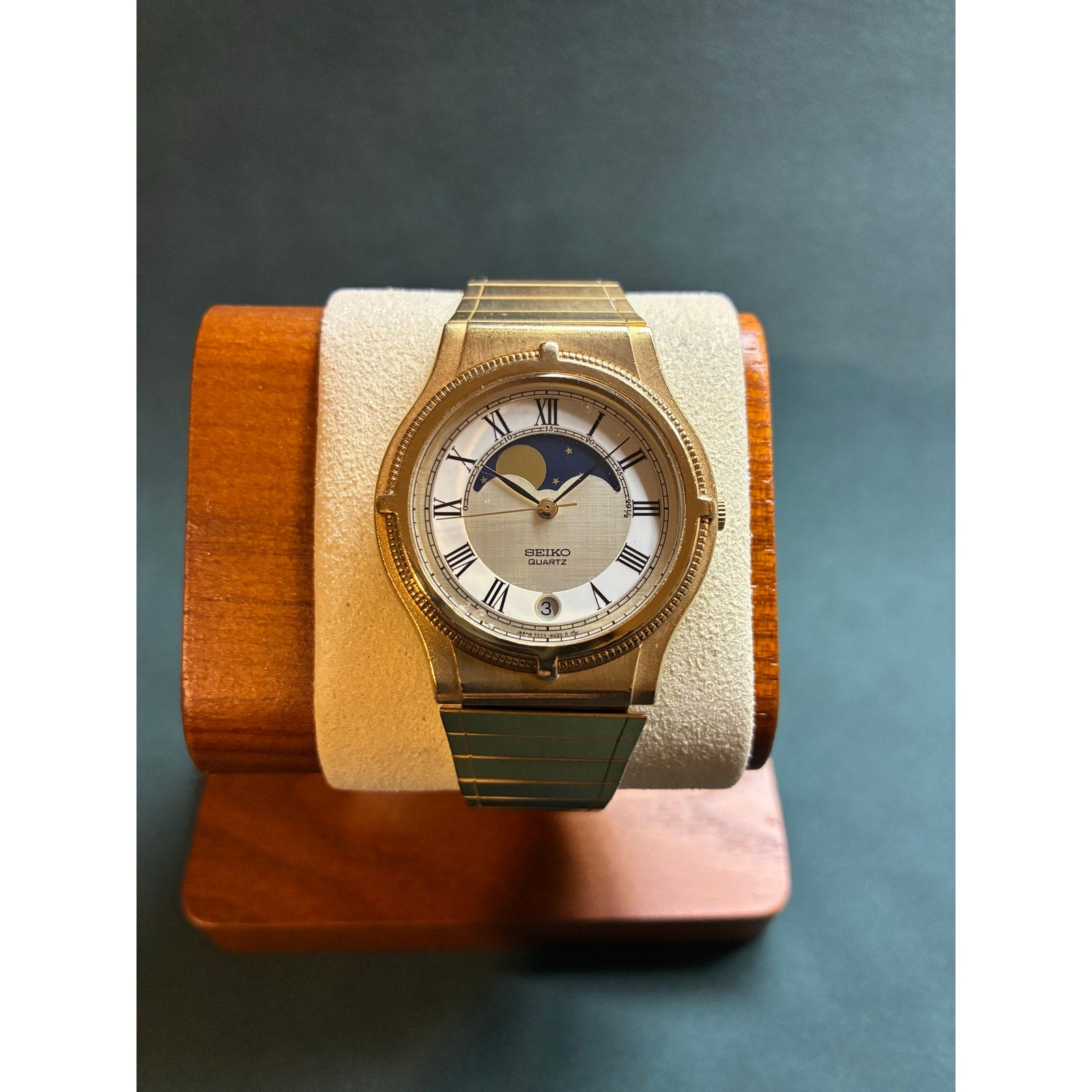 Rare Vintage Seiko Moonphase 1984 7434-6010