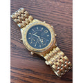 Seiko Olympic 6M13-702A Perpetual Calendar Gold Black Japan Men’s Watch