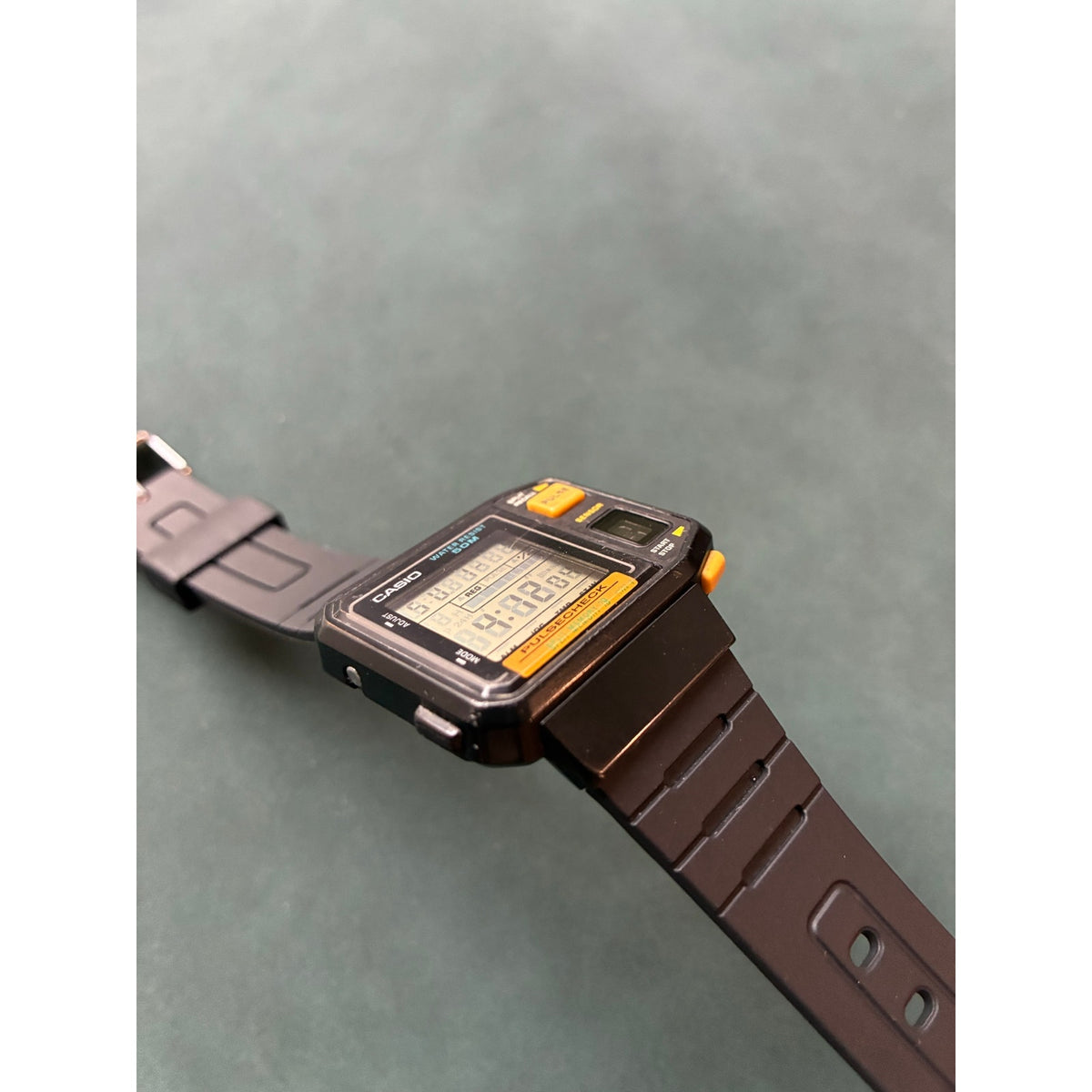 Vintage Casio JP-100W Pulsecheck Heart Rate Digital Watch Japan