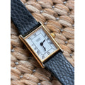 Vintage Citizen Quartz Tank Watch 3220-951074 Gold Tone Roman Numeral Japan