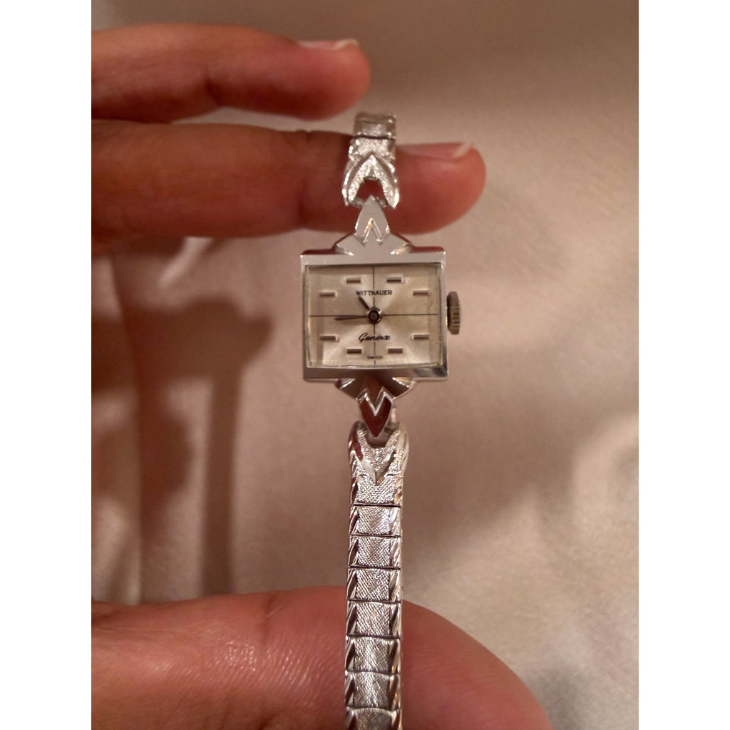 Vintage Wittnauer Geneve Swiss Ladies Mechanical 10k GF Cocktail Watch