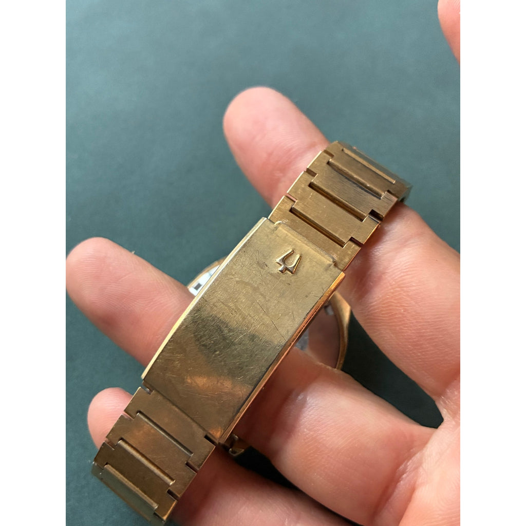 Vintage Bulova Accutron Dual-Day Automatic Gold Tone Day Date Watch