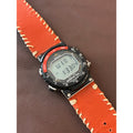 Seiko Sports 100 Yacht Timer A827-6000 Digital Watch Orange Leather Strap Runs