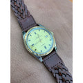 Vintage Bulova Oceanographer Automatic Solid 10K Gold Bezel Watch Running