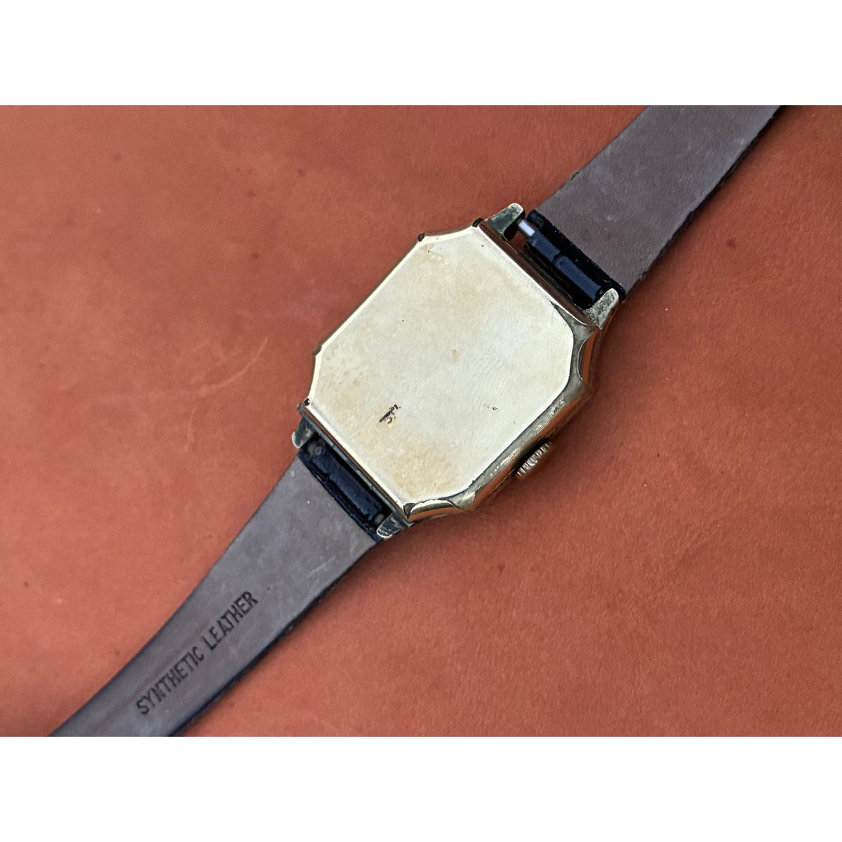 Antique Dione Watch Co. Gold Filled Art Deco Men's Watch 1930s Manual Wind