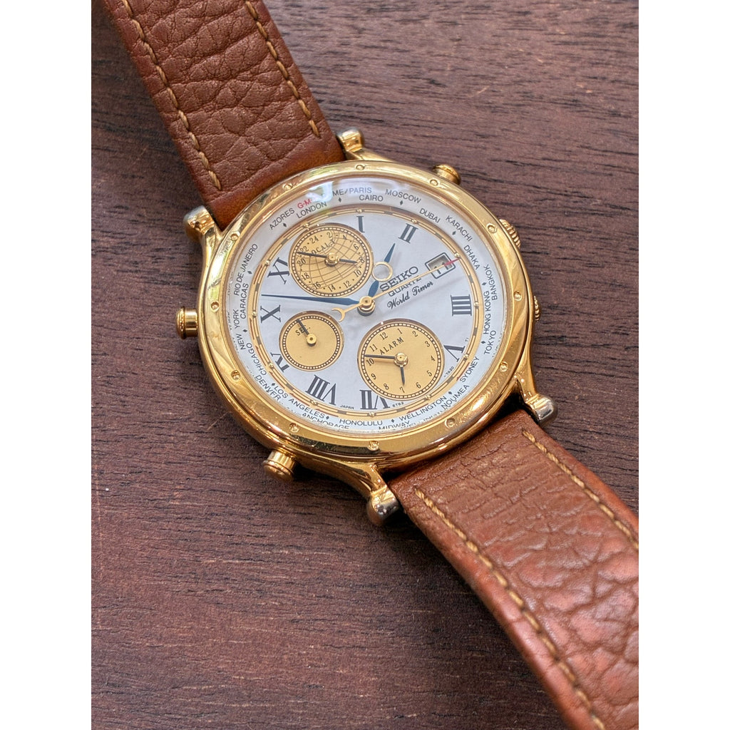 Seiko Age Of Discovery World Timer 5T52-7A19