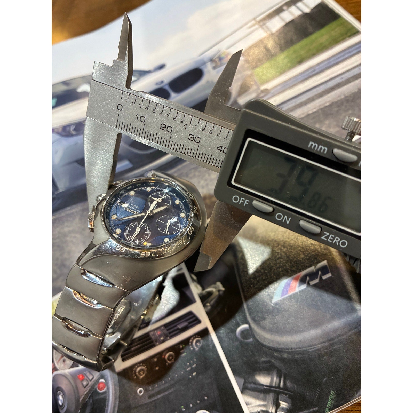 Vintage Seiko Assymetrical Chronograph 7T62-0AM0