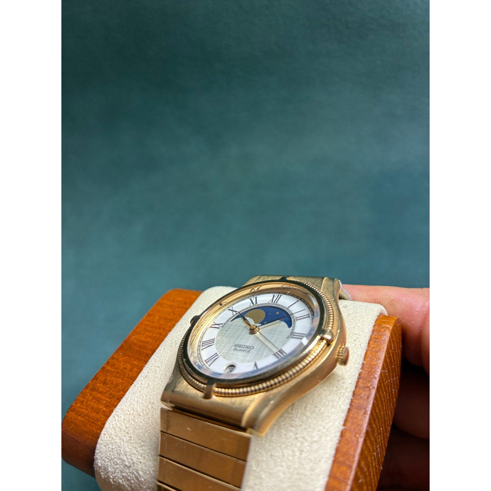 Rare Vintage Seiko Moonphase 1984 7434-6010