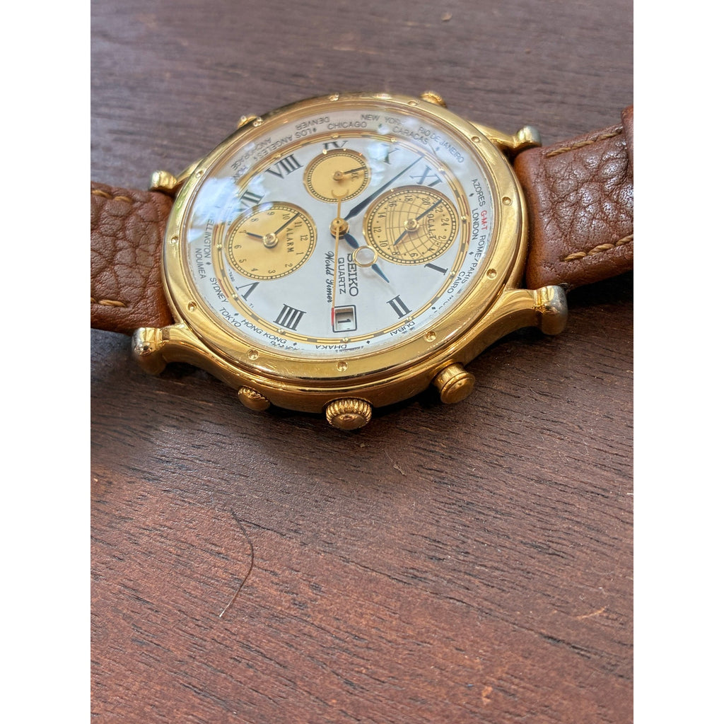 Seiko Age Of Discovery World Timer 5T52-7A19