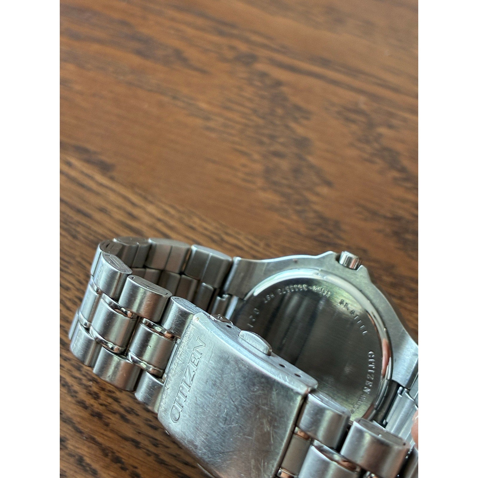 Citizen Quartz Men’s Watch Silver Dial Day Date Stainless Steel WR 50 New Battery