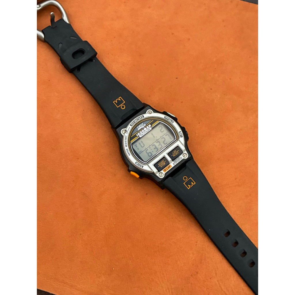 Vintage Timex Ironman Triathlon 8 Lap Indiglo Digital Watch 100M