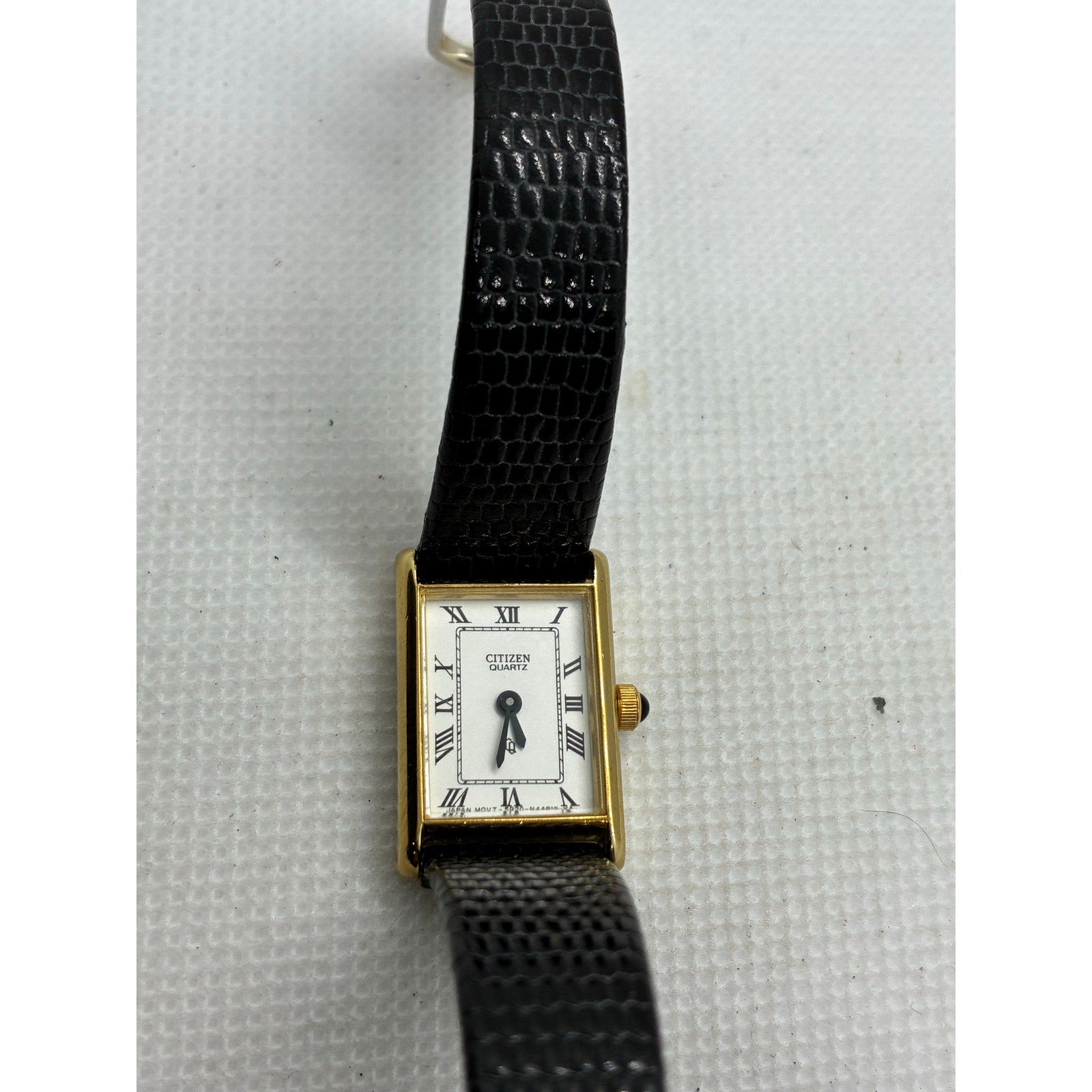 Citizen Tank style quartz watch Roman numerals 5920-S49658