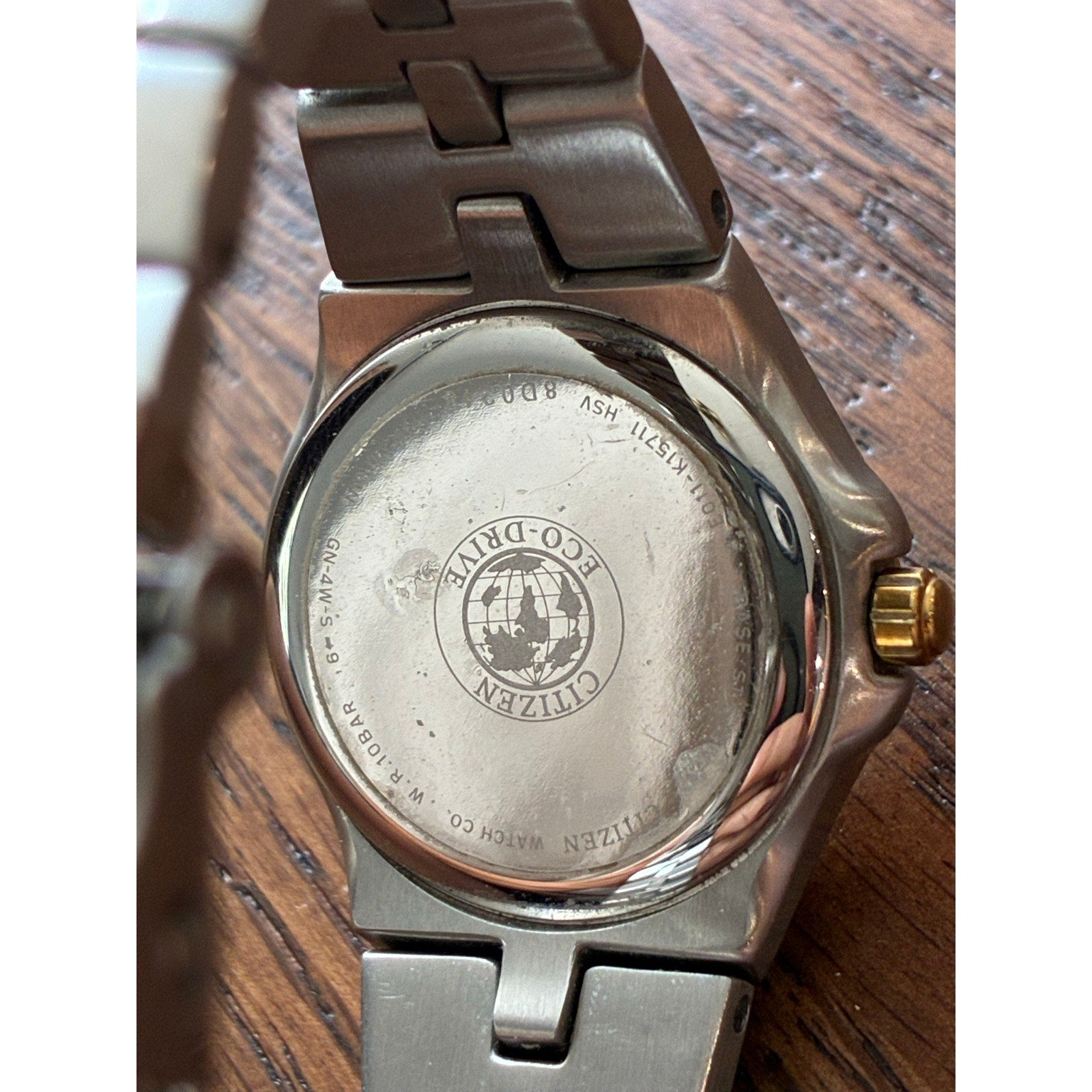 Citizen Eco-Drive Women’s Watch Blue Sunburst Dial Two-Tone Date Japan