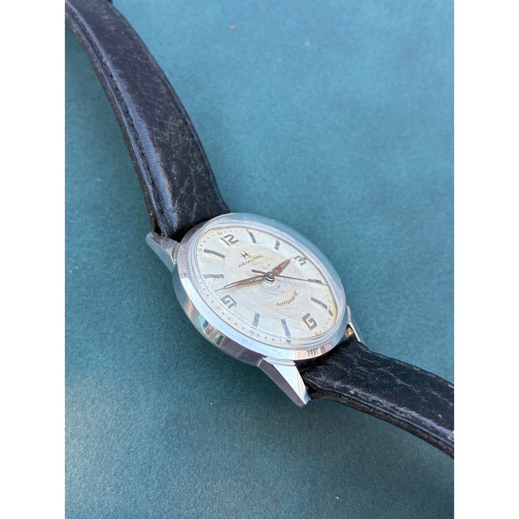 Vintage Hamilton Automatic Watch Silver Dial Stainless Steel New Crystal