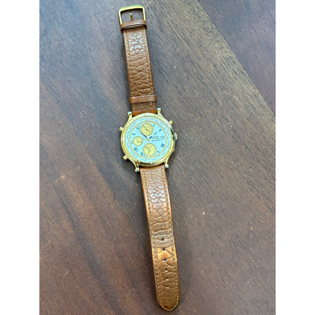 Seiko Age Of Discovery World Timer 5T52-7A19