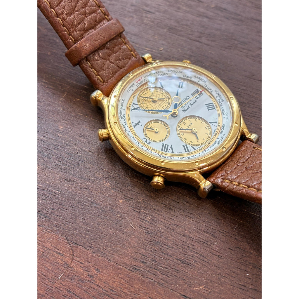 Seiko Age Of Discovery World Timer 5T52-7A19