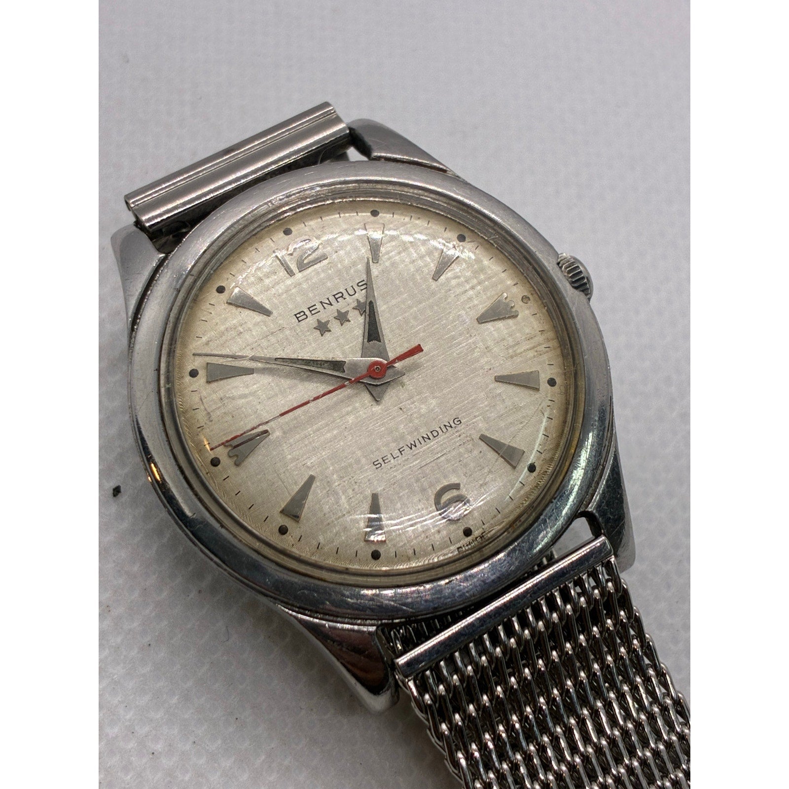 Vintage Benrus 3 star automatic watch running excellent.