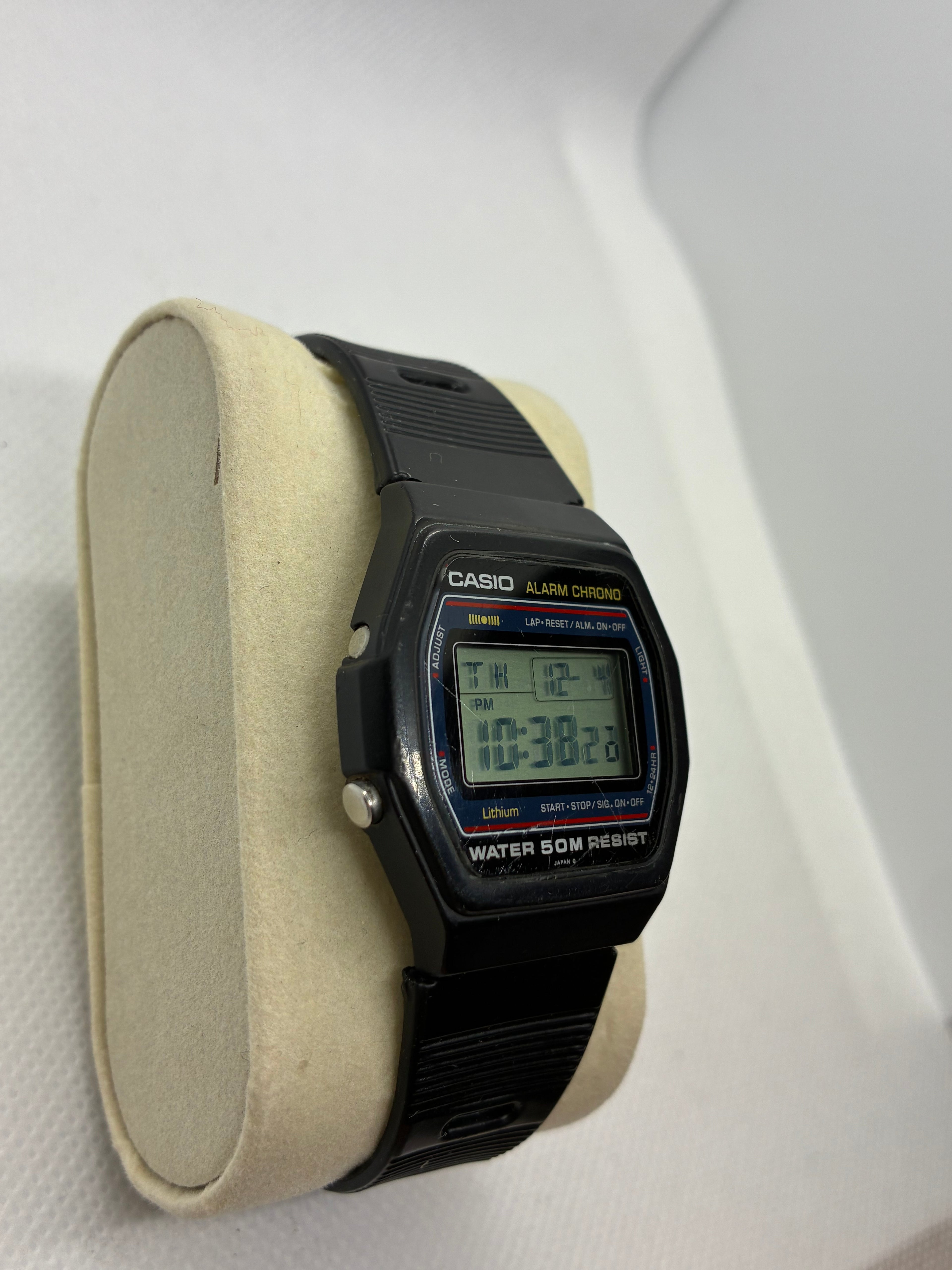 Vintage Casio W-26 Digital Alarm Chronograph Watch – Module 248 – 50M Water Resist