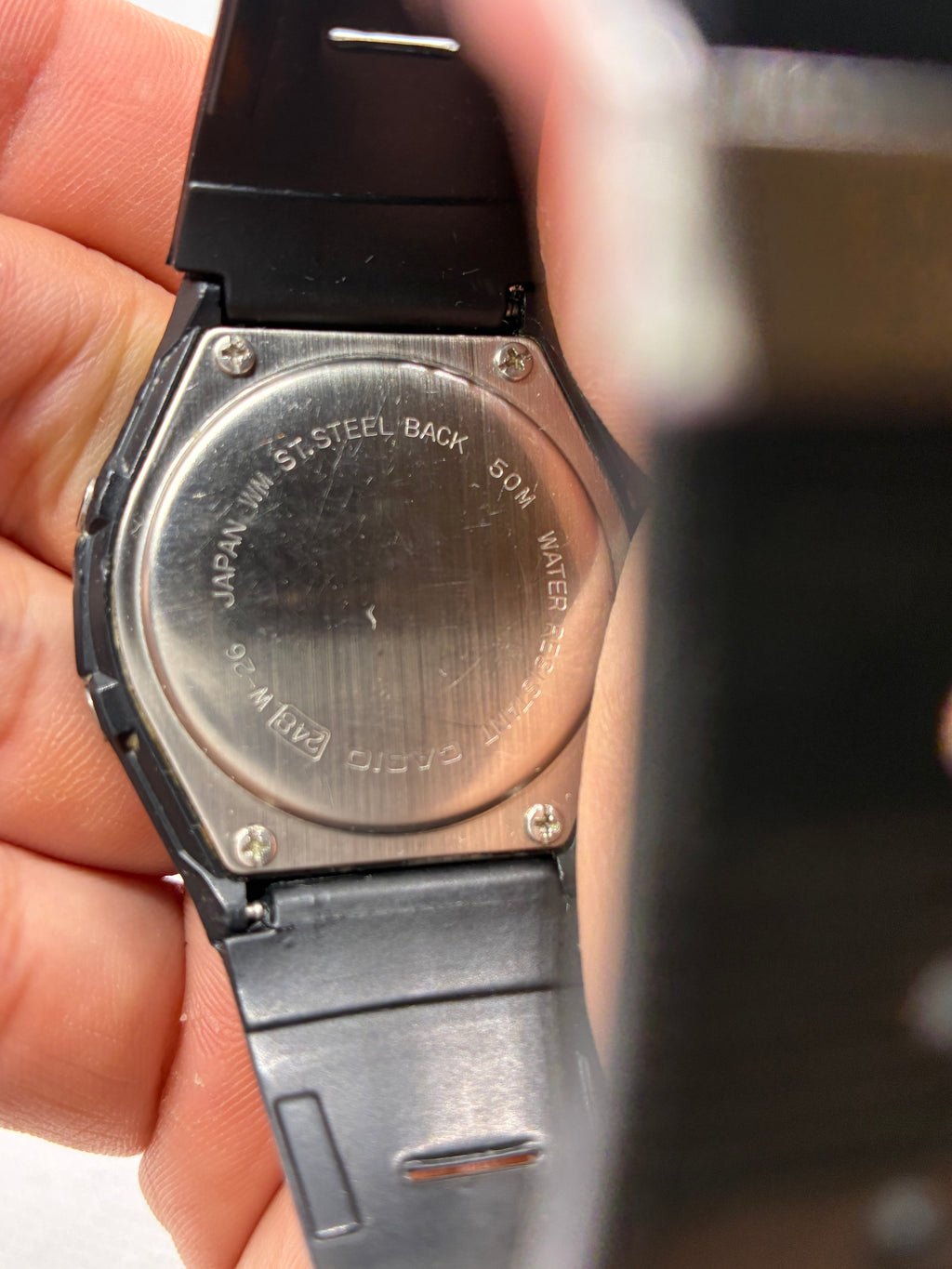 Vintage Casio W-26 Digital Alarm Chronograph Watch – Module 248 – 50M Water Resist