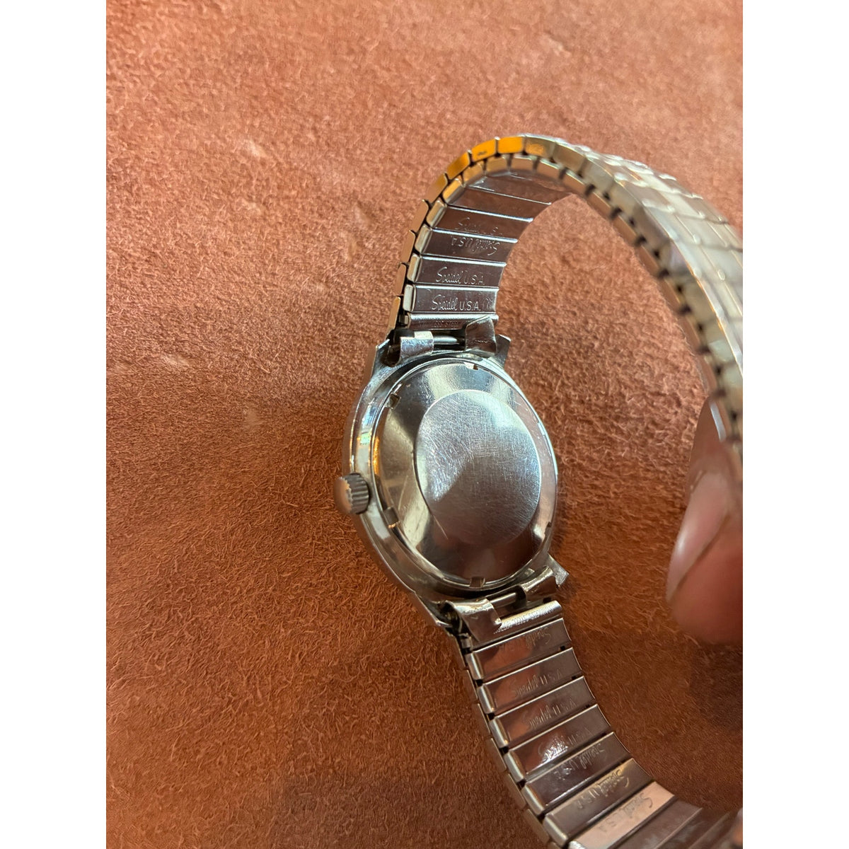Vintage 1960s Wittnauer Automatic Swiss Watch – Silver 12-3-6-9 Dial