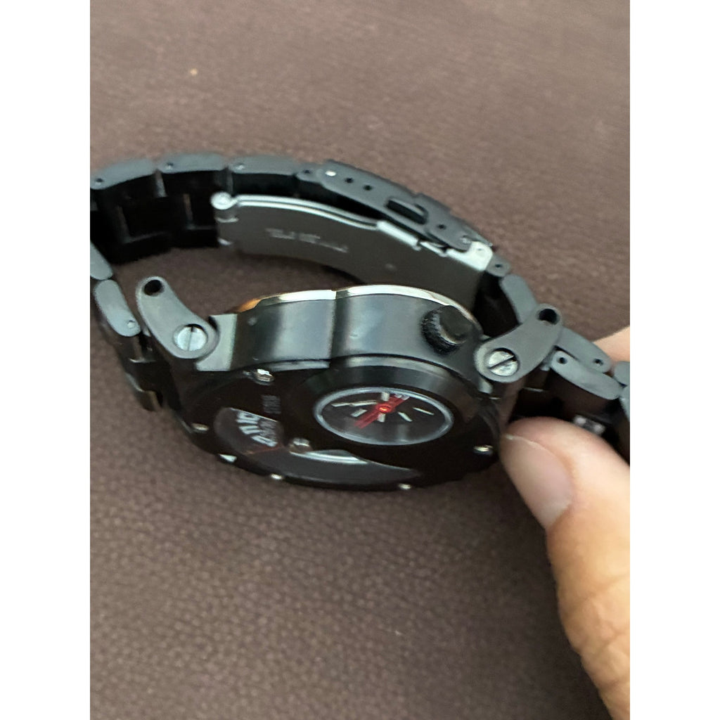 STORM Satellite Special Edition Black Dual Dial Rotating Disc Watch