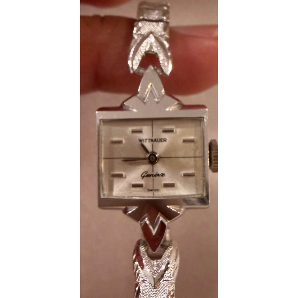 Vintage Wittnauer Geneve Swiss Ladies Mechanical 10k GF Cocktail Watch