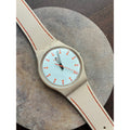 Vintage Swatch IR50 Cream Orange Swiss Quartz Watch 1980s Original Band