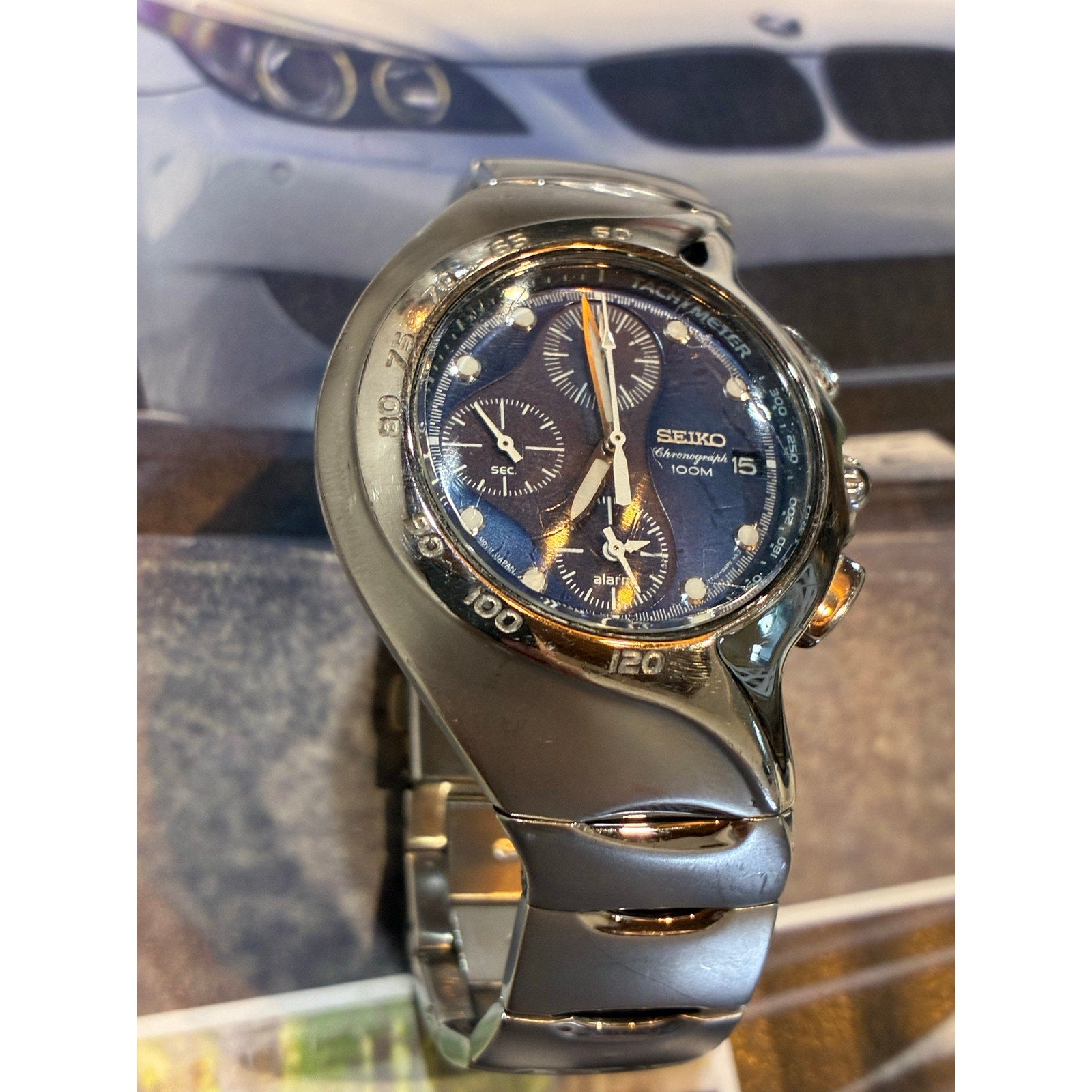 Vintage Seiko Assymetrical Chronograph 7T62-0AM0