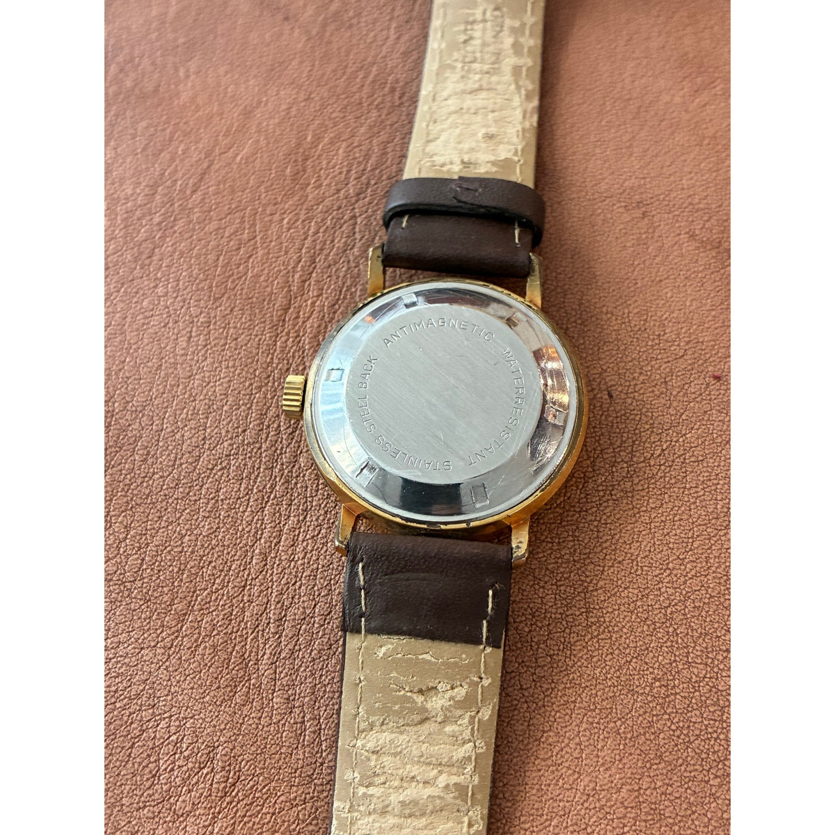 Vintage Helbros Selfwinding Automatic Day Date Gold Tone Men’s Watch Germany