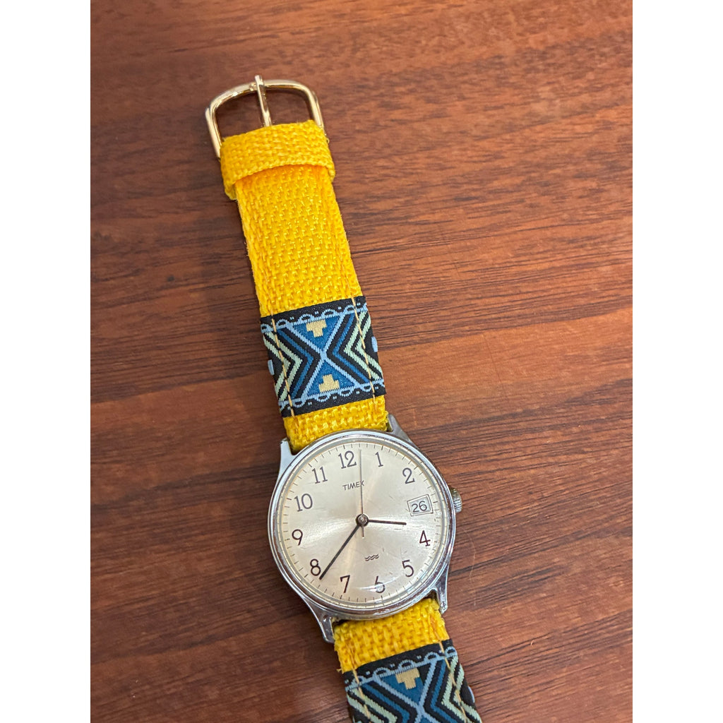 Timex Water resistant mechanical watch on hipster strap.