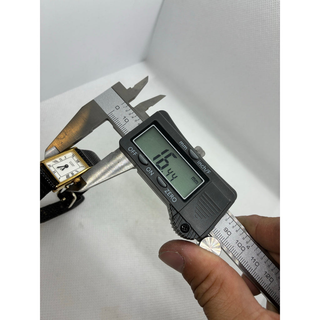 Citizen Tank style quartz watch Roman numerals 5920-S49658