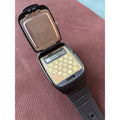 Vintage Casio FT-10 Flip Top Calculator Analog Quartz Watch Japan