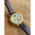 Vintage Seiko Age of Discovery 7T36-7A10 Moonphase Chronograph Alarm – Gold Tone