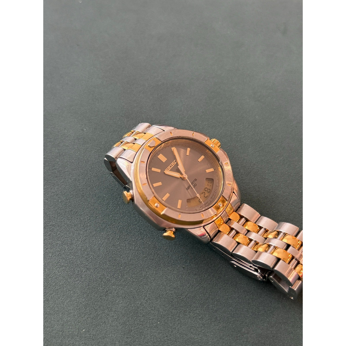 Vintage Seiko Sports 100 H801-7079 Ana Digi  Men’s Watch Japan OEM