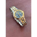 Citizen Eco-Drive Women’s Watch Blue Sunburst Dial Two-Tone Date Japan